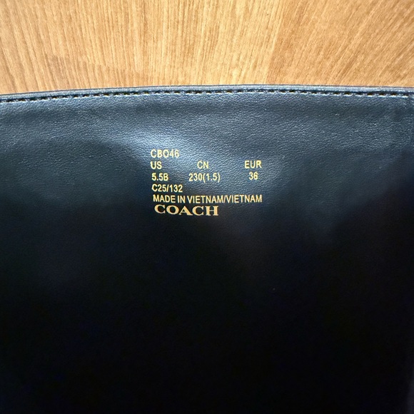 Coach Sculpt C Leather Platform Ankle Bootie Brown Block Heel-Size 5.5 (NWT) - Picture 6 of 7